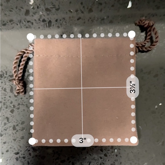 Chic Brown Suede Pouch - Picture 3 of 3